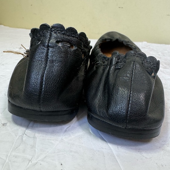 See by Chloe Jane Leather Point Toe Ballet Flats Shoes Comfort Minimalist Black - Picture 7 of 16